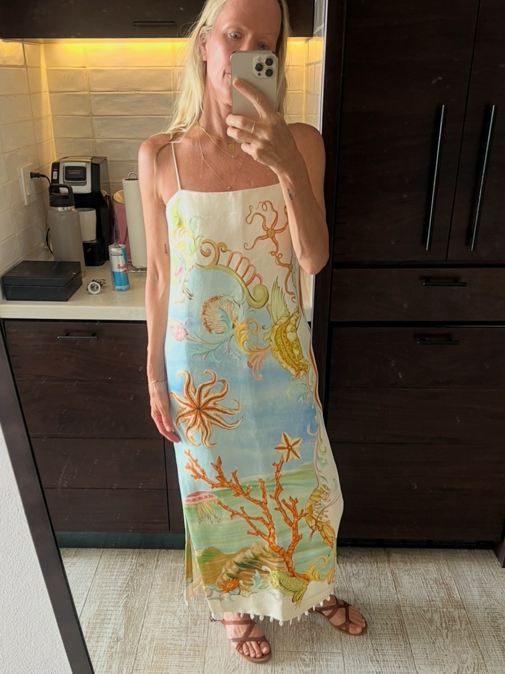 Alemais Multicolor Oceanic Print Midi Dress - Picture 7 of 8